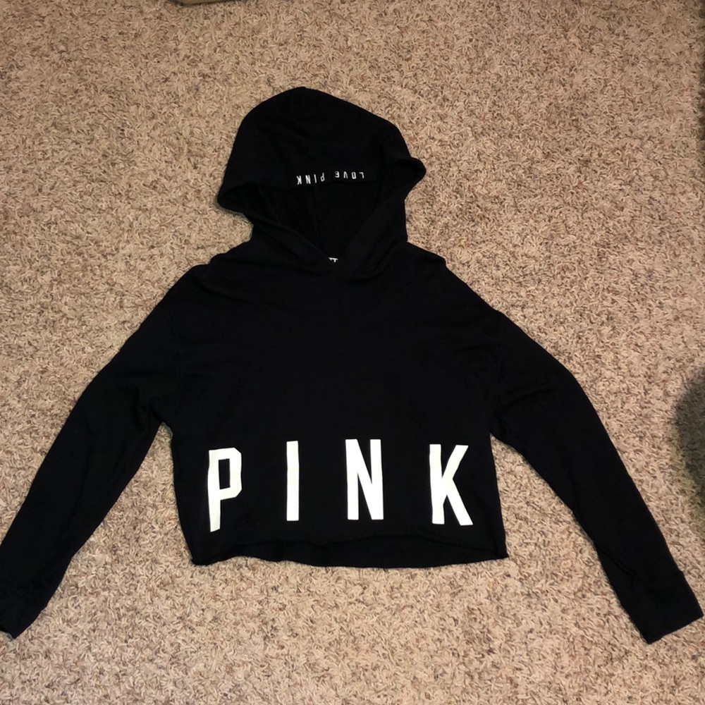 WORN ONCE VSPINK cropped hoodie
